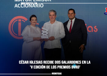 César Iglesias recibe dos galardones en la ‘V Edición de los Premios BVRD’