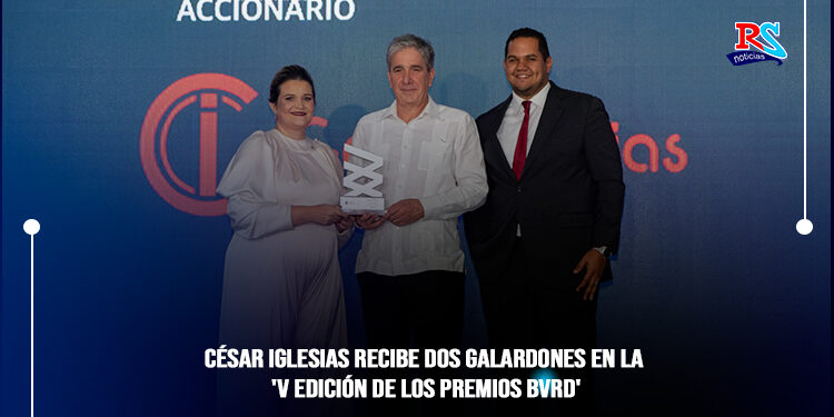 César Iglesias recibe dos galardones en la ‘V Edición de los Premios BVRD’