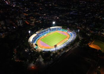 Presidente Abinader y Ministro Bonilla entregan primera etapa de remodelación del Estadio Olímpico Félix Sánchez